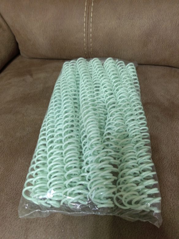 Espiral Verde pastel 16 mm (2:1)