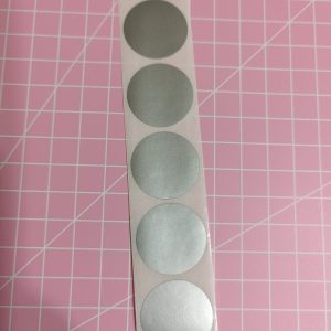 Sticker Raspe Círculo Plateado