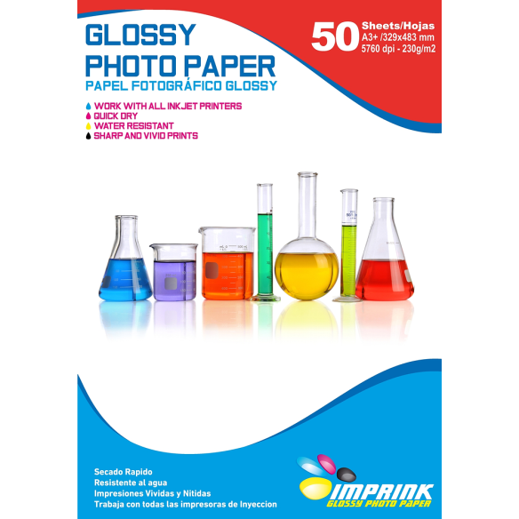 Papel Fotográfico Glossy A3+ 230 gsm