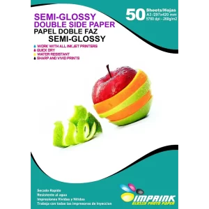 Papel Fotográfico Semiglossy Doble Faz 260 gsm A3